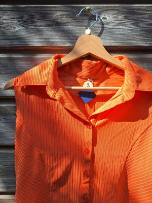 Haut vintage orange