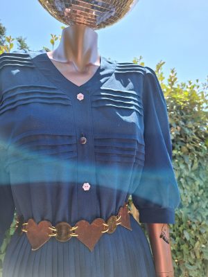 Robe bleue vintage
