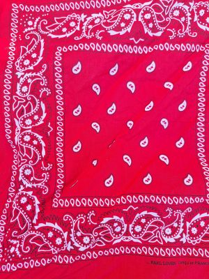 Bandana rouge pesley
