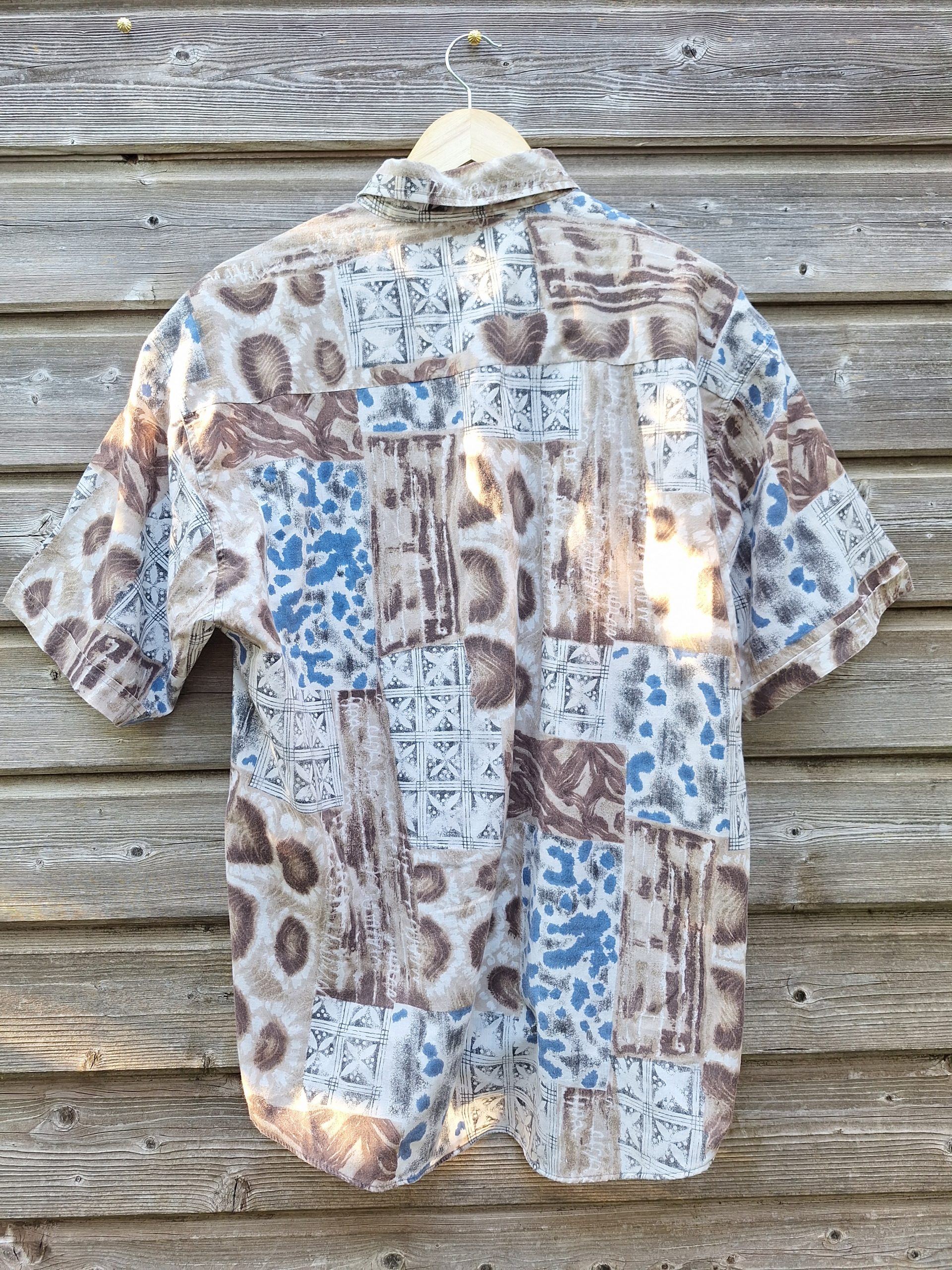 Chemise motifs bleu marron – Image 6