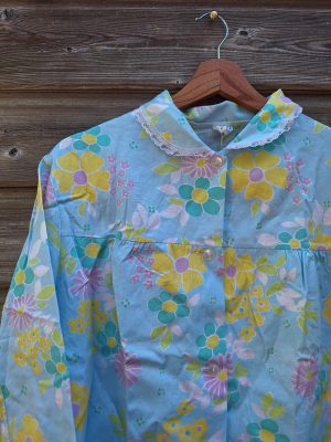 Chemisier satiné fleurs