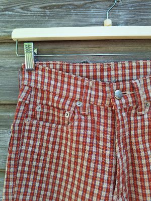 Pantalon carreaux rouge