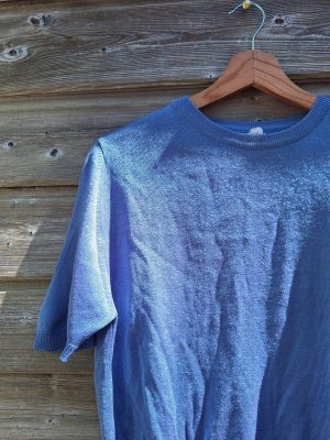 Tee-shirt mailles bleu