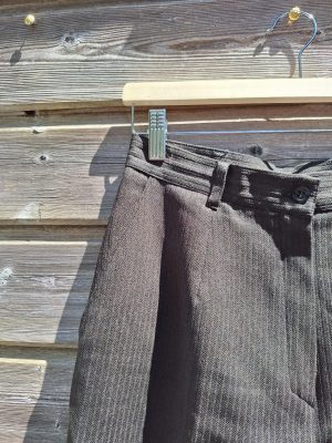 Pantalon rayures kaki