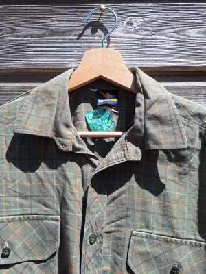 Chemise verte carreaux