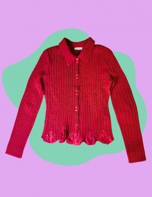 Chemise plissée rouge 1.2.3