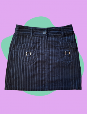 Jupe noire velours Mexx