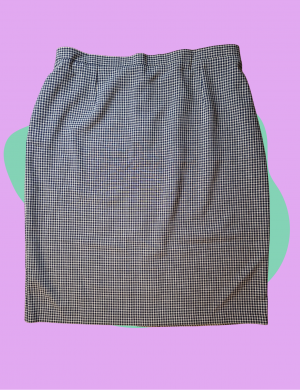 Jupe à carreaux vintage