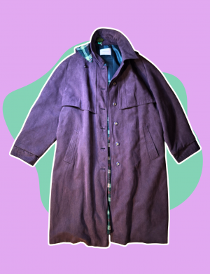 Trench aubergine