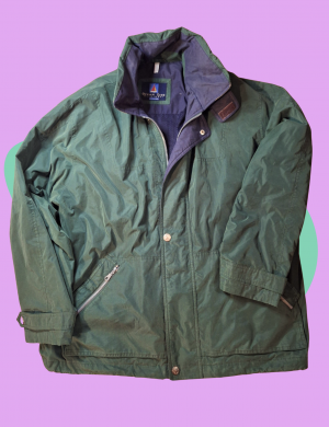 Veste coupe-vent verte