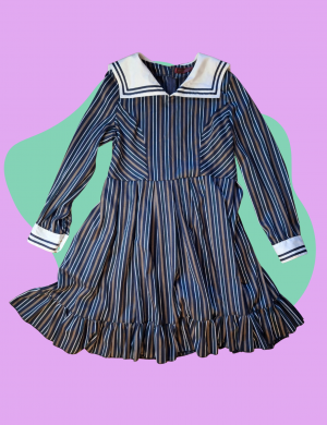 Robe rayures et col trop mignon