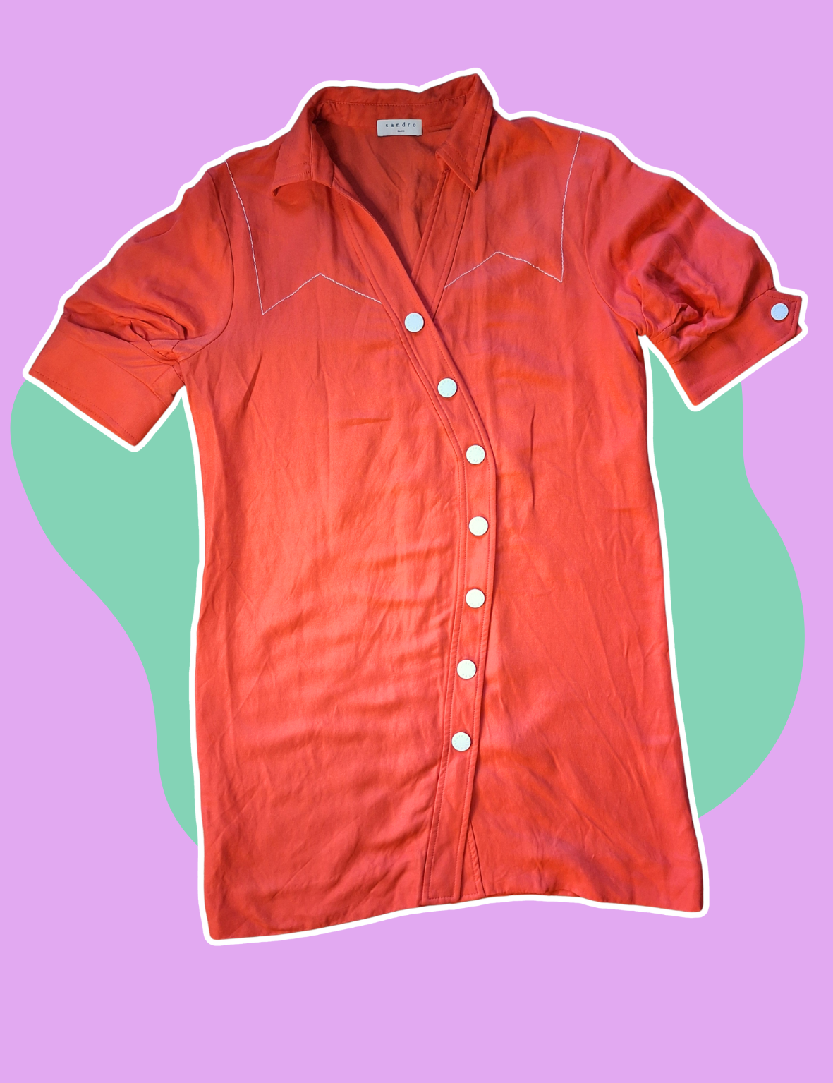Robe orange Sandro