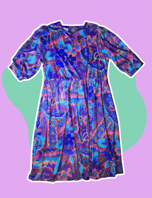 Robe vintage 80s fleurs