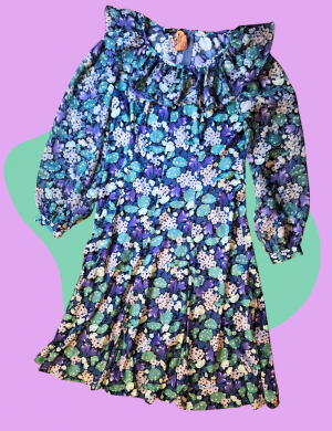 Robe lila froufrou vintage