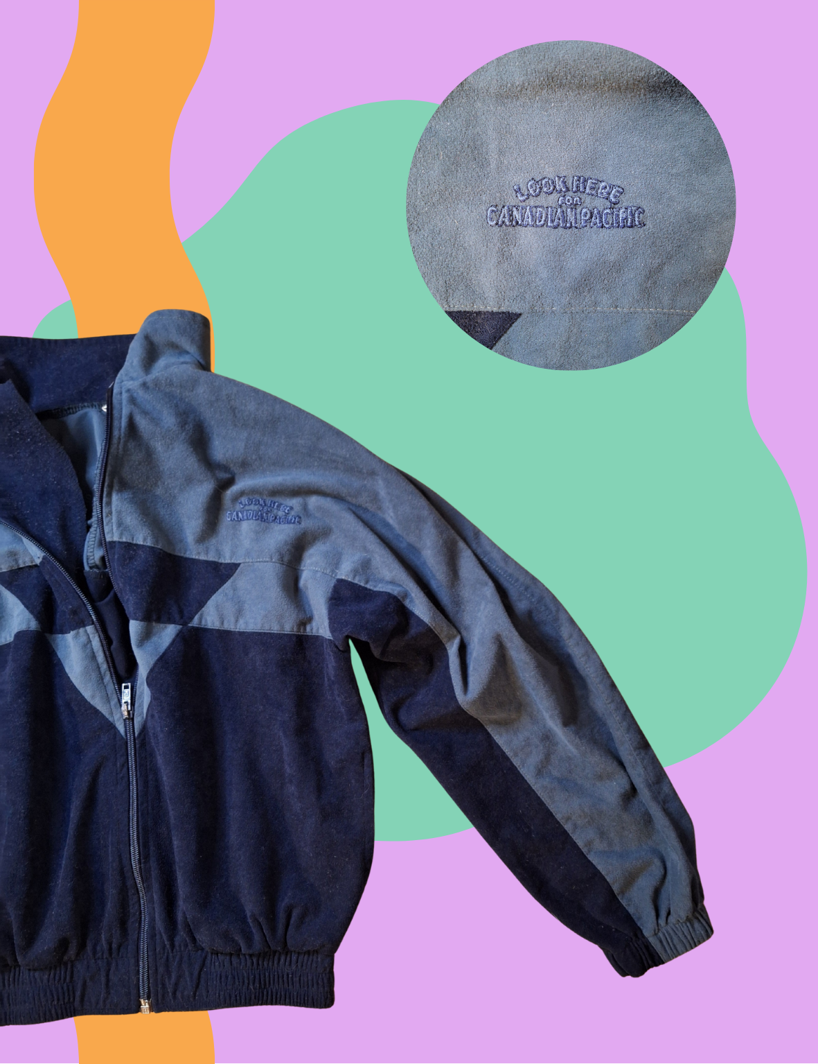 Veste sweat gris/noir – Image 2