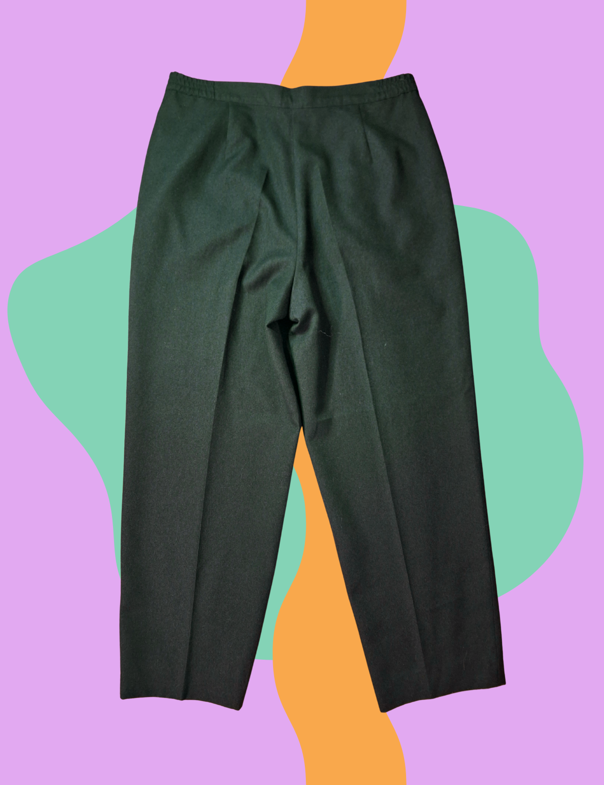Pantalon vert kaki vintage – Image 3