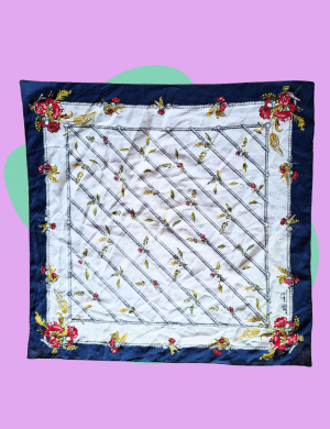 Foulard fleurs blé