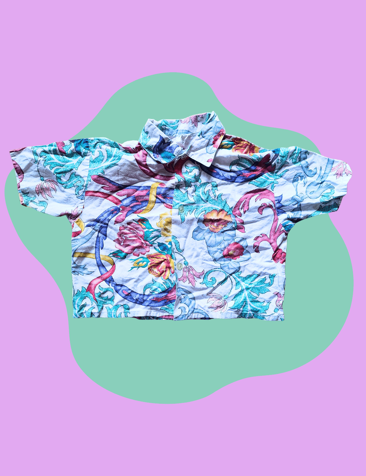 Chemise à fleurs enfant